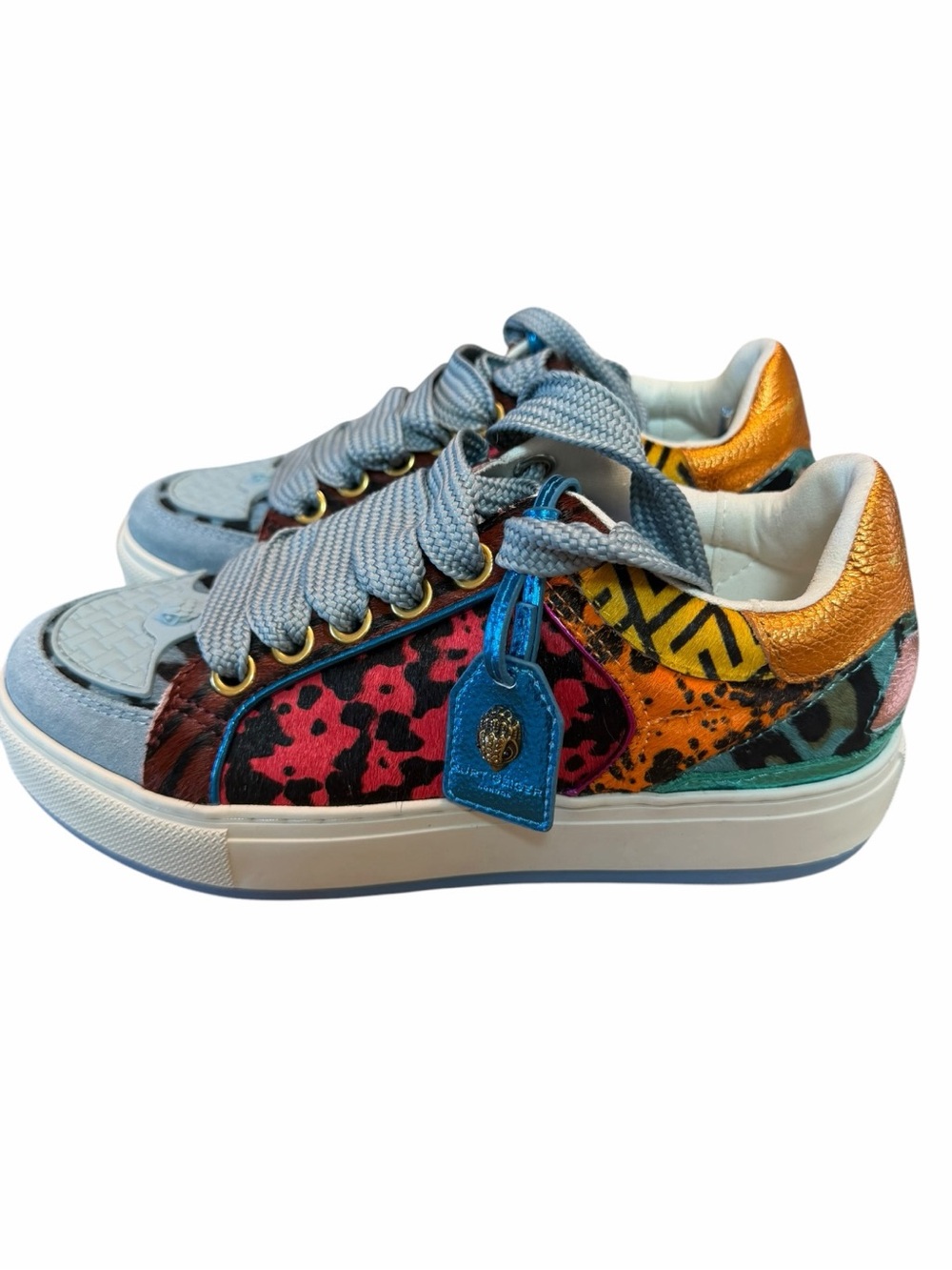 Kurt Geiger London Southbank Multicolor Animal Print sneaker size 38.5/8